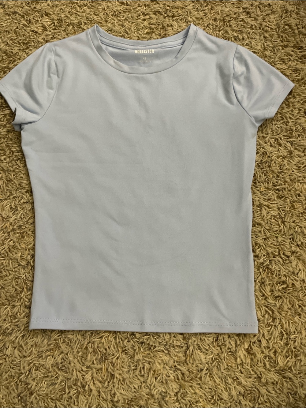 Hollister Light Blue Short Sleeve Crew Tee